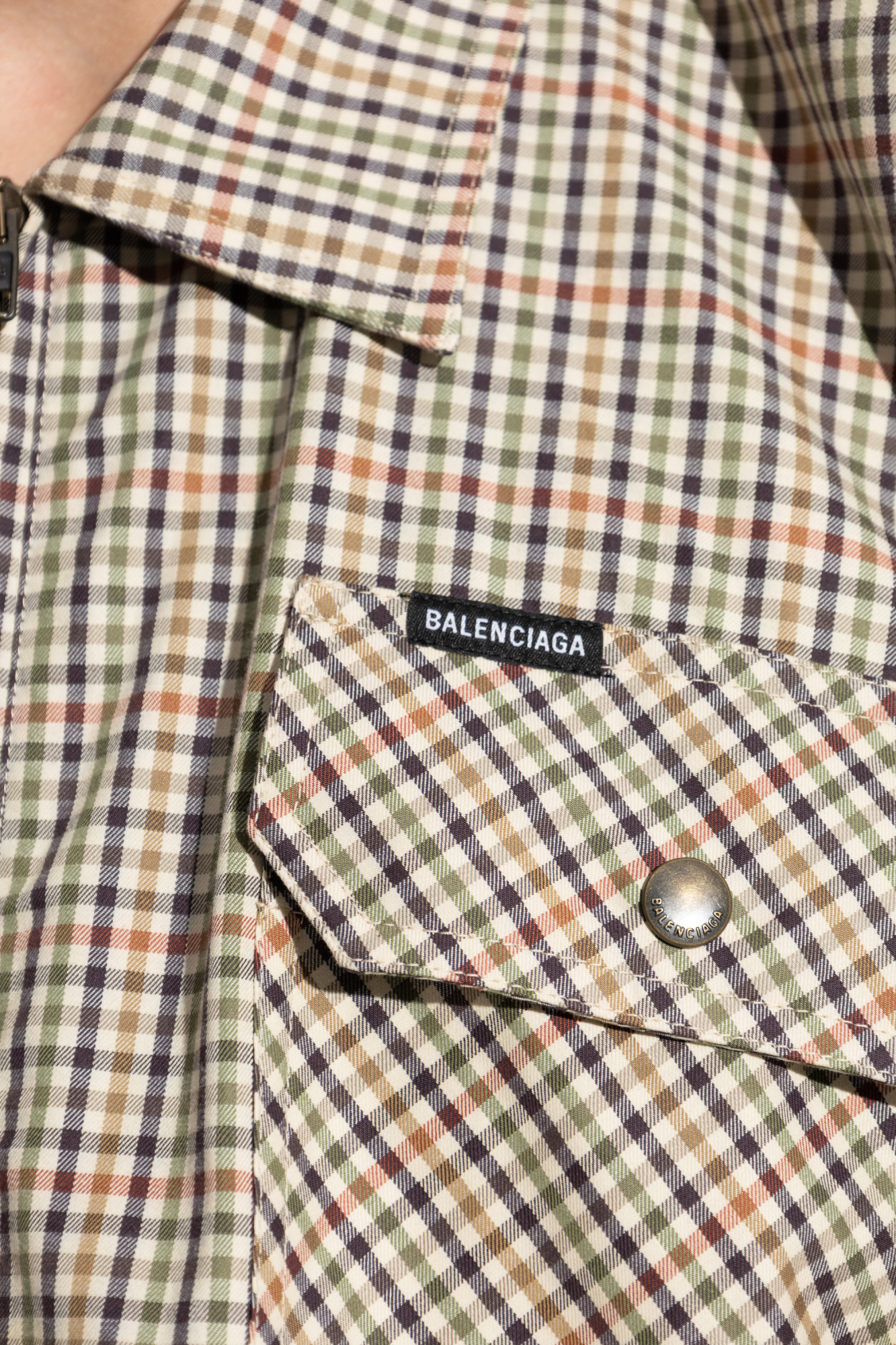 Balenciaga Jacket with a check pattern | Men's | Vitkac